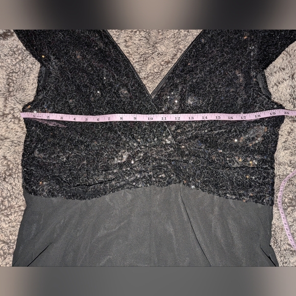 Sequin Chiffon Evening Dress 3x - Picture 11 of 15